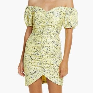 Yellow Off-Shoulder Dress